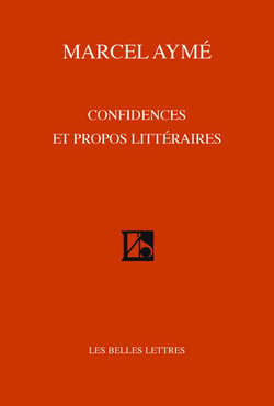 Confidences et propos littéraires