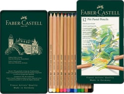 Boite 12 crayons pastel PITT