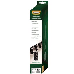 25 anneaux plastiques 1.25 cm noir