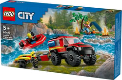 LEGO® 60412 - Le camion de pompiers 4x4 et le canot de sauvetage - LEGO® City