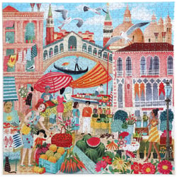 Puzzle 1000 pièces - Venice open market
