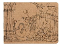 CARNET 21X16 KRAFT 60P UNI ASTERIX ASS