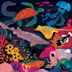 Puzzle phosphorescent Océan - 500 pcs