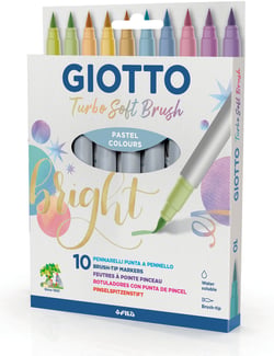 10 Feutres Turbo soft brush pastel - Giotto