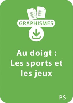 Graphismes au doigt PS - Les sports et les jeux - Un lot de 15 fiches à télécharger