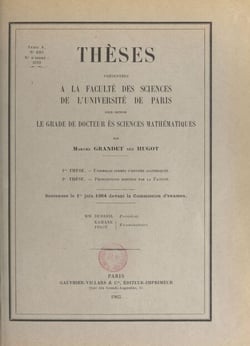 Ensembles fermés d'entiers algébriques - Suivi de propositions données par la faculté : Travaux de Mandelbrojt sur les classes quasi-analytiques de Gelfand et Chilov