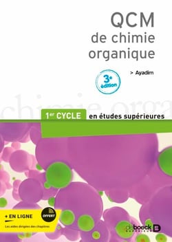 QCM de chimie organique - 1er cycle des études médicales