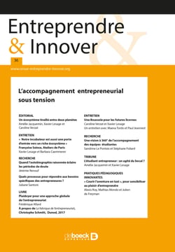 Entreprendre &amp; Innover - L'accompagnement entrepreneurial sous tension