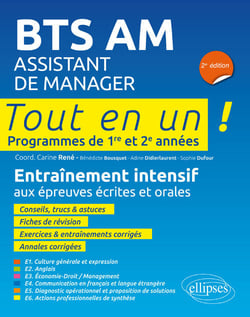 Tout-en-un BTS : BTS assistant de manager - entraînement intensif aux épreuves écrites et orales (2e édition)