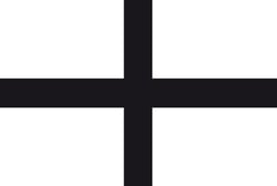 Autocollant "kroaz du" croix noire