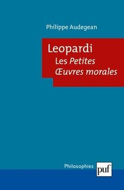 Leopardi - les petites oeuvres morales