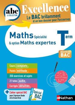 Maths &amp; Maths expertes Terminale - ABC Excellence - Bac 2027 - Enseignement de spécialité Tle - Cours complets, Notions-clés et vidéos, Points méthode, Exercices et corrigés détaillés - EPUB