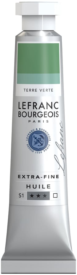 Peinture à l'huile Lefranc Bourgeois - Extra-fine - 20ml - Terre verte