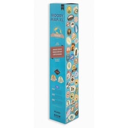 CARTE  MY WORLD L- LIEGE BLEU FOND BLANC 60CM X 45CM