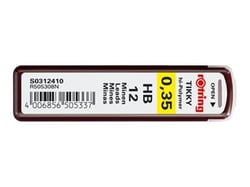 Lot de 12 mines HB - Pointe extra-fine 0.35 mm - Rotring