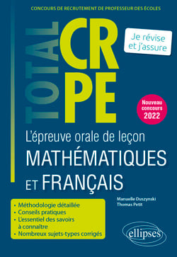 L’épreuve orale de leçon mathématiques et français - CRPE