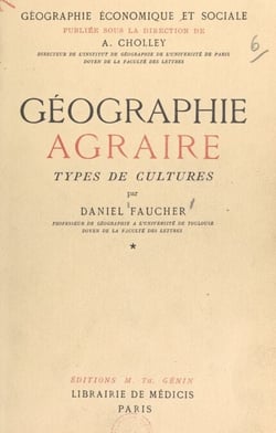 Géographie agraire - Types de cultures