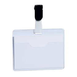 Sign - Lot de 25 badges  souples à pince - 6 x 9 cm