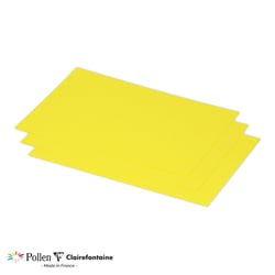 25 cartes Pollen 158x222 mm  - Jaune soleil