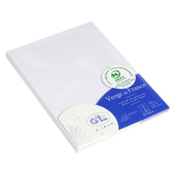 25 cartes Lalo Vergé - 107x152 mm - 210 g - blanc 