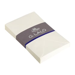 25 enveloppes doublées Lalo Vergé - C6 - 114x162 mm - 100g - blanc 