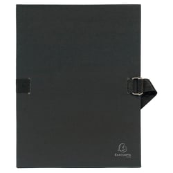 1 chemise sans rabats à sangle A4 - Dos extensible - Carton - Exacompta - Coloris assortis