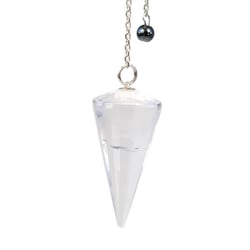 Pendule à Facettes en Quartz Naturel