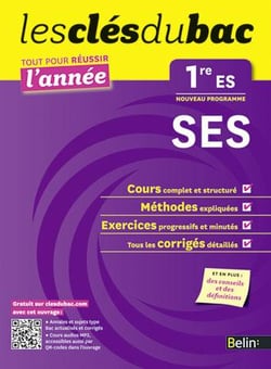 CLES DU BAC TTE L'ANNEE SES 1 ES : Les clés du bac