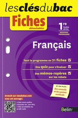 LES CLES DU BAC : français - 1ère - fiches