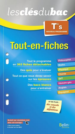 LES CLES DU BAC : tout-en-fiches - terminale S