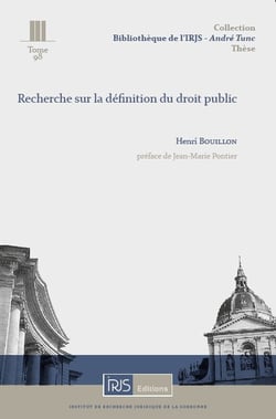 Recherche sur la definition du droit public