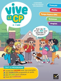 Vive le CP - 6 / 7 ans - Cahier de révision et d'entraînement toutes matières