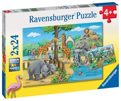 Puzzle Bienvenue au zoo - 2 x 24 pièces