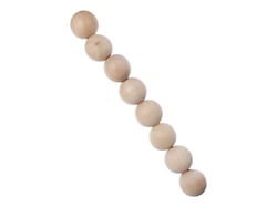 8 perles de bois rondes Créalia Ø 30 mm
