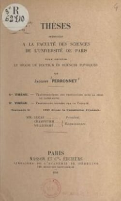 Transformations des photooxydes dans la série du naphtacène - Thèses présentées à la Faculté des sciences de l'Université de Paris pour obtenir le grade de Docteur ès sciences physiques