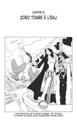 One Piece édition originale - Chapitre 51 - Zoro tombe à l'eau