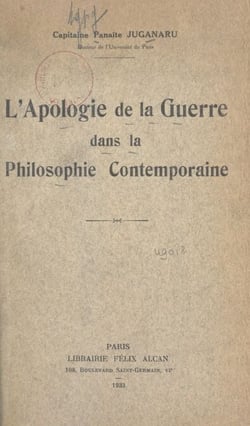 L'apologie de la guerre dans la philosophie contemporaine