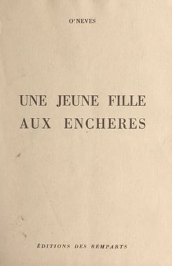 Une jeune fille aux enchères