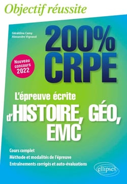 L'épreuve écrite d'histoire, géographie, EMC - CRPE Nouveau concours 2022