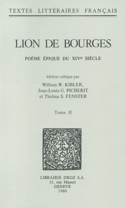 Lion de Bourges - Poème épique du XIVe siècle