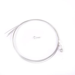 Collier court cable 3 rangs  Créalia - Gris