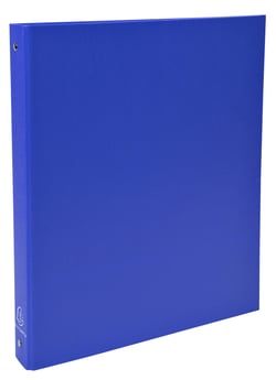 Classeur Exacompta rembordé polypropylène 4 anneaux 30mm - A4 - Bleu