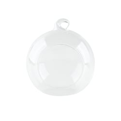 Suspension boule en verre avec trou  - Hauteur 10 cm - Cultura Collection - Botanique nature