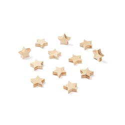 Set de 12 étoiles en bois 3 cm - Créalia