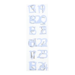 24 chiffres feutrine - blanc