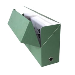Boîte transfert A4 Maxi - Dos 120 mm - Carton - Exacompta - Vert