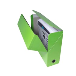 Boîte de transfert A4 - Iderama - Dos 90 mm - Carton - Exacompta - Vert anis