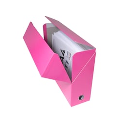 Boîte transfert A4 - Iderama - Dos 90 mm - Carton - Exacompta - Rose