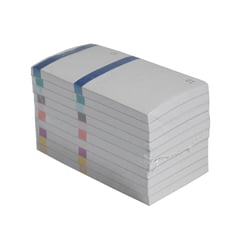 Bloc vendeur à bande couleur Exacompta – 100 feuillets – Format 6,6 × 13,5 cm – Double numérotage