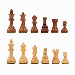 Pièces échecs - Sheesham luxe - 76 mm - Jeu de société à deux -  Echecs - Wilson Jeux
